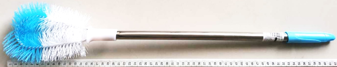 แปรงขัดห้องน้ำหัวรี ด้ามสแตนเลส 62 ซม.