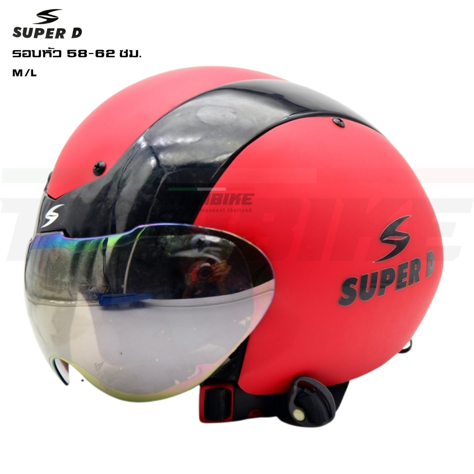 🚴♂️ หมวกกันน็อคจักรยาน SUPER D แบบแอร์โร่ว์ 2in1