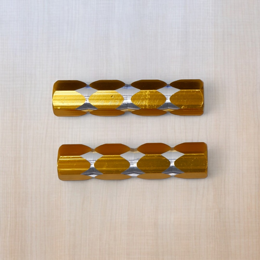 ที่วางเท้าจักรยาน อลูมิเนียม 1 คู่ ใช้กับจักรยานทั่วไป เกลียว 3/8", ใช้ได้หน้า/หลัง, กันลื่น แข็งแรง ปลอดภัย