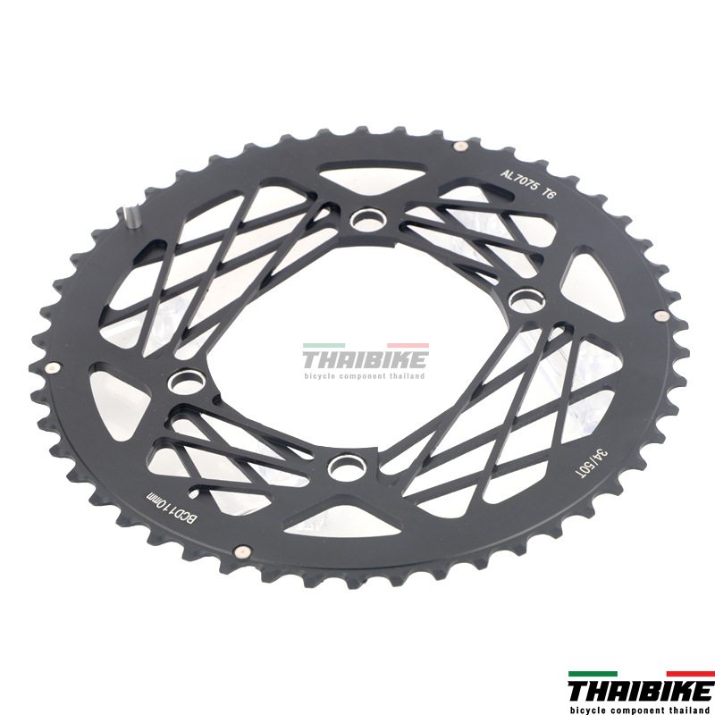 ชุดขาจานจักรยานเสือหมอบพร้อมกะโหลก ยี่ห้อ Jiankun RFA ขนาด 50-34T ขาจาน 170มม.