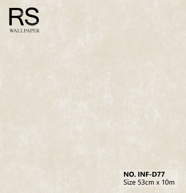 วอลเปเปอร์ลายปูนเปลือยสีขาวเทาอ่อนหน้ามัน INF-D77