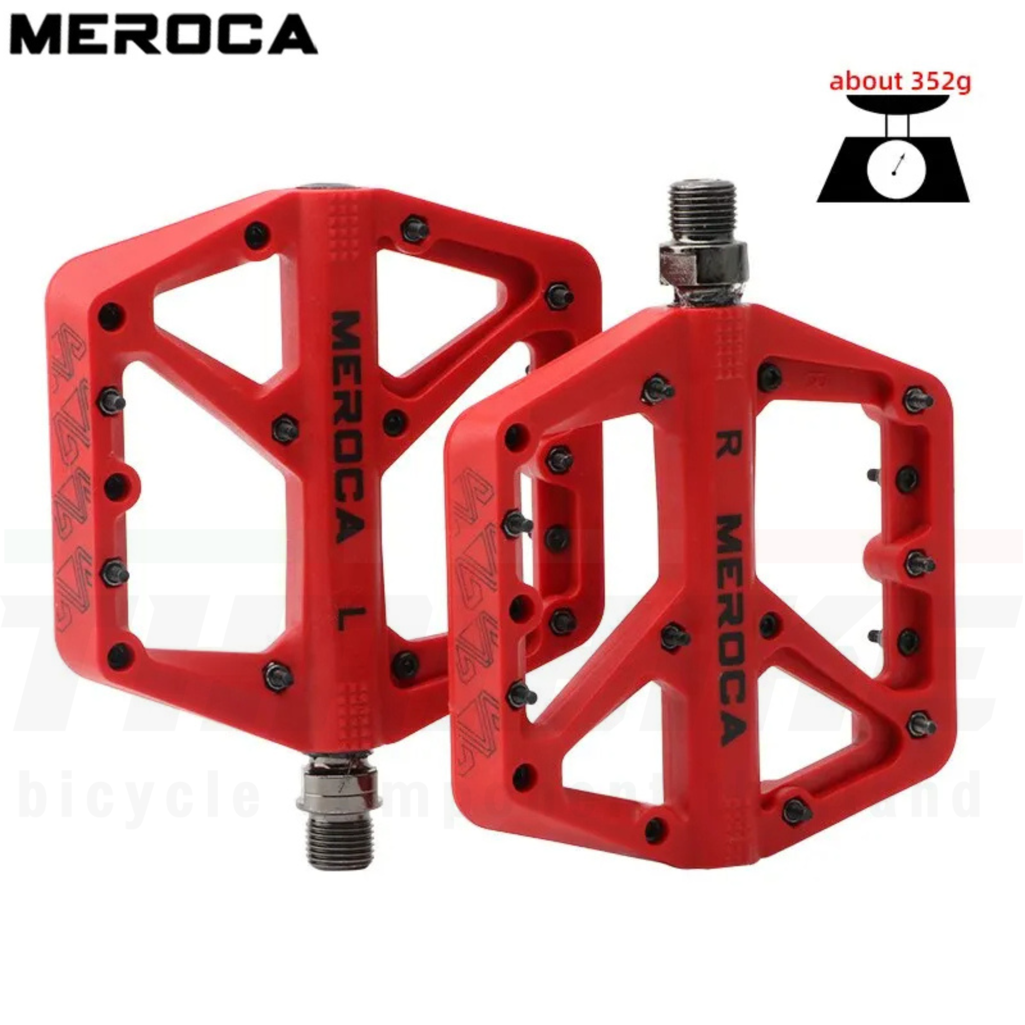 บันไดจักรยานเสือหมอบ เสือภูเขา MEROCA MTB Road Bicycle Ultra Light Pedal