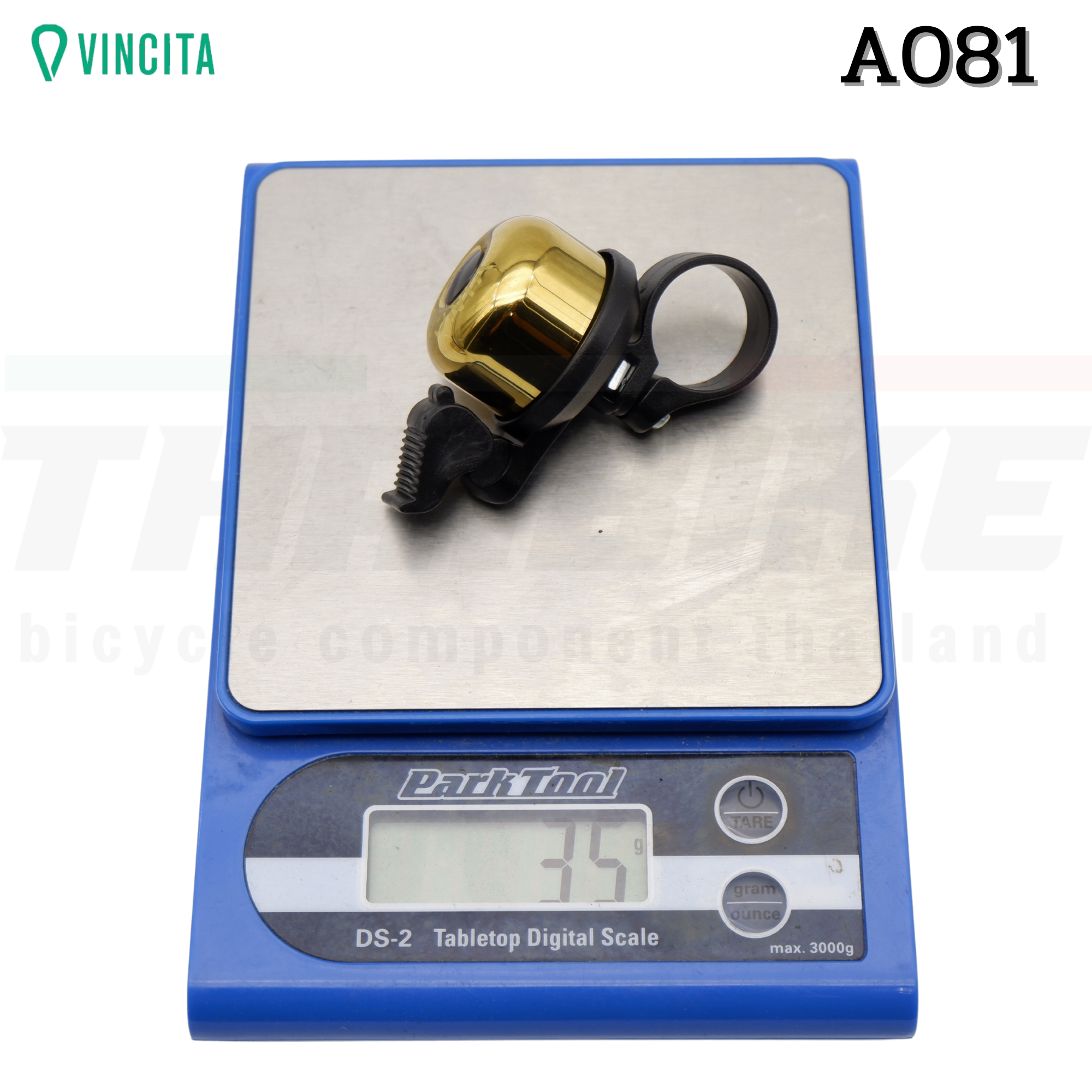 กระดิ่งจักรยานทองเหลืองมินิ VINCITA A081