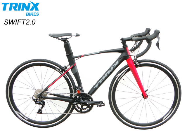 TrinX SWIFT 2.0 เสือหมอบแอโร่ เฟรมอลูมิเนียม ตะเกียบคาร์บอน เกียร์ Shimano 105 R7000 22 สปีด