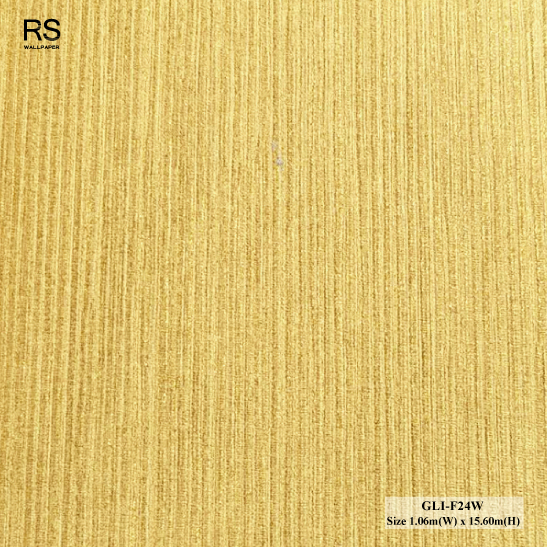 วอลเปเปอร์สีทองสด มีกากเพชรสีทอง GLI-F24W