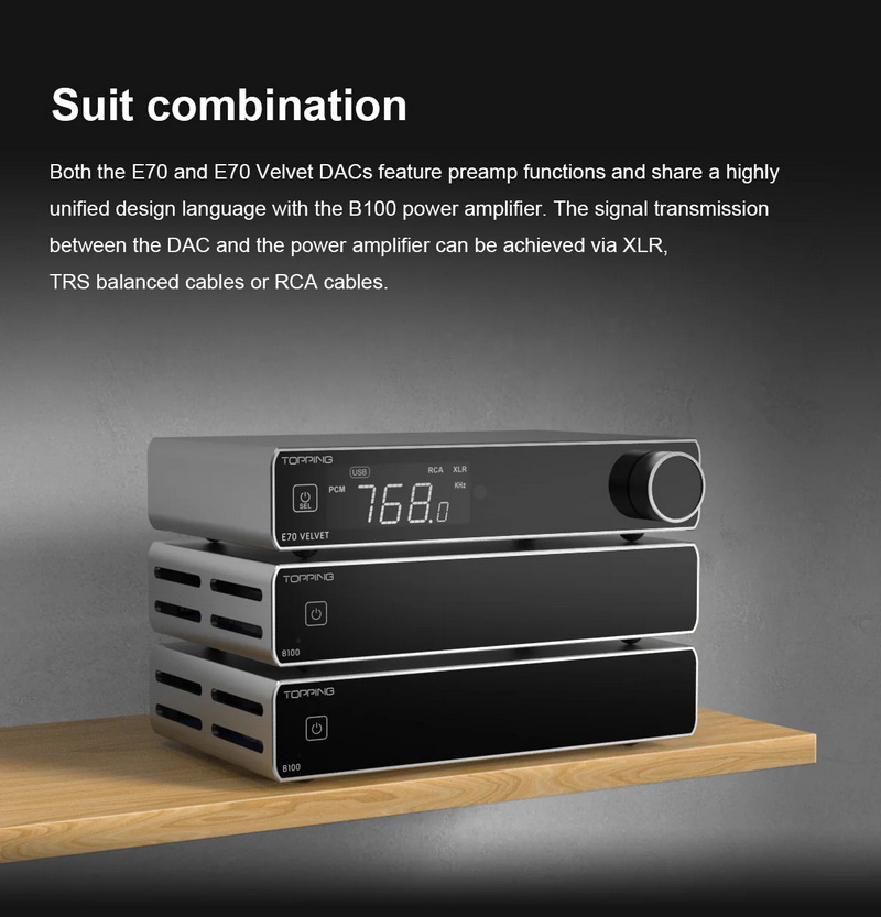 TOPPING B100 Mono Amplifier ตั้งโต๊ะ กำลังขับสูง การบิดเบือนต่ำ ประกันศูนย์ไทย