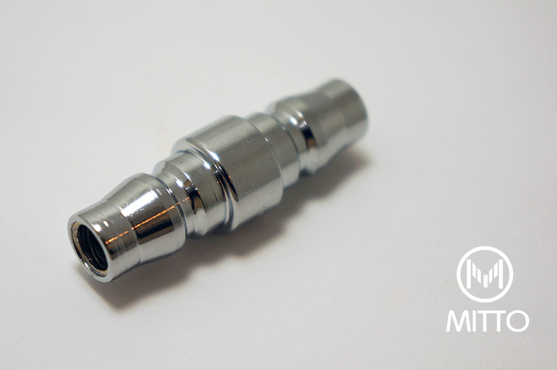 ข้อต่อลม นิเปิ้ลตัวผู้ , Quick coupler connector steel double eneded male plug รุ่นสแตนดาร์ด