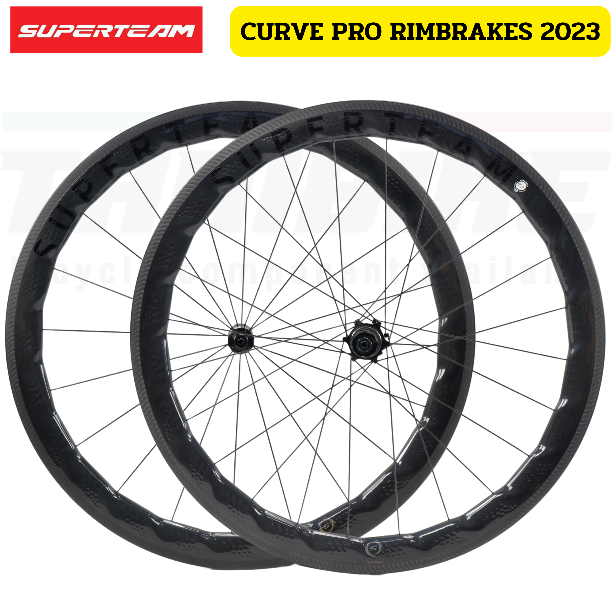 ล้อจักรยานเสือหมอบคาร์บอนดิสก์เบรค/ริมเบรค Superteam curve pro 2 DISCBRAKE/RIMBRAKES