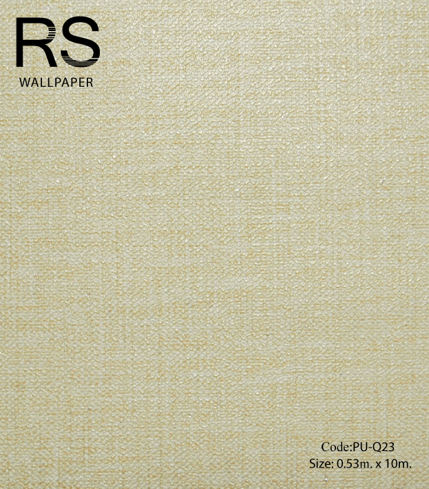 วอลเปเปอร์พื้นเรียบโทนสีทองอ่อนมีกลิตเตอร์สีเงิน PU-Q23