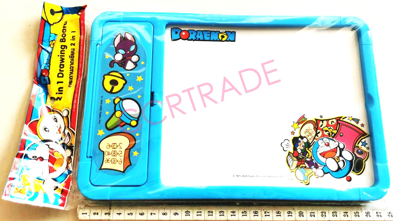กระดานโดราเอม่อน 2 in 1 ถุง PVC 17x27 ซม.(ลิขสิทธิ์แท้)(1x3)