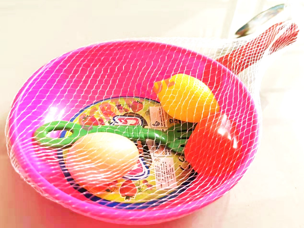 ชุดครัวกะทะสีหวานถุงตาข่าย 29 ซม.