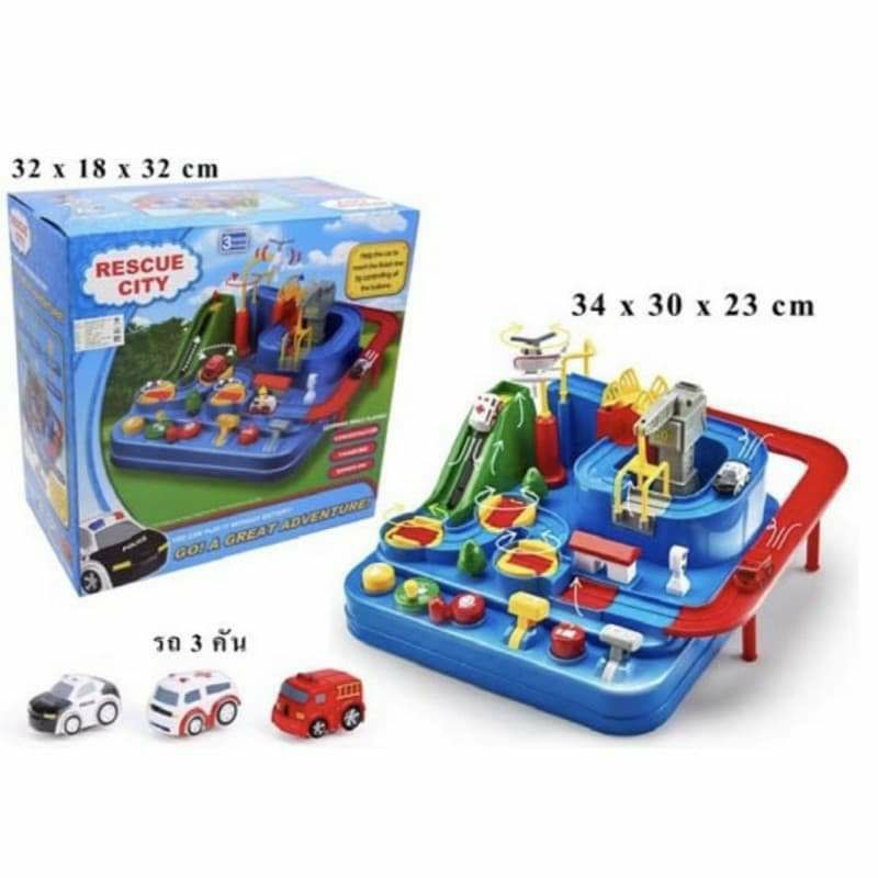 ของเล่นแก้ปัญหา ชุดรถกู้ภัย ฝึกทักษะเด็กๆ ได้ดีมาก พร้อมส่งจากไทย