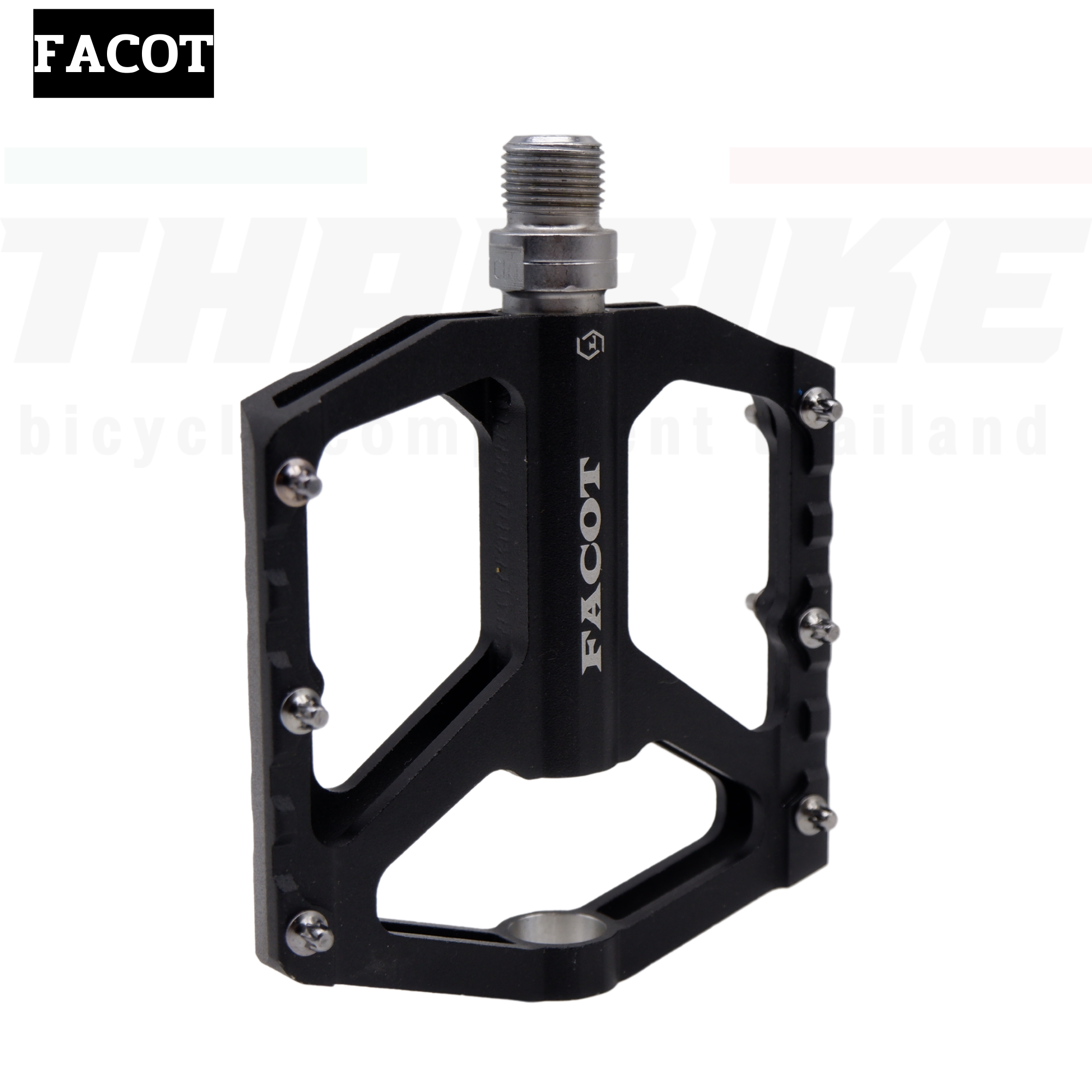 บันไดจักรยานเสือหมอบเสือภูเขา พื้นกว้าง อลูมิเนียมแบบริ่ง CNC FACOT