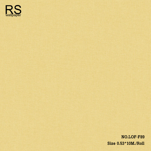 วอลเปเปอร์เทกเจอร์ผ้าพื้นสีเหลือง(คัสตาร์ด) LOF-F89