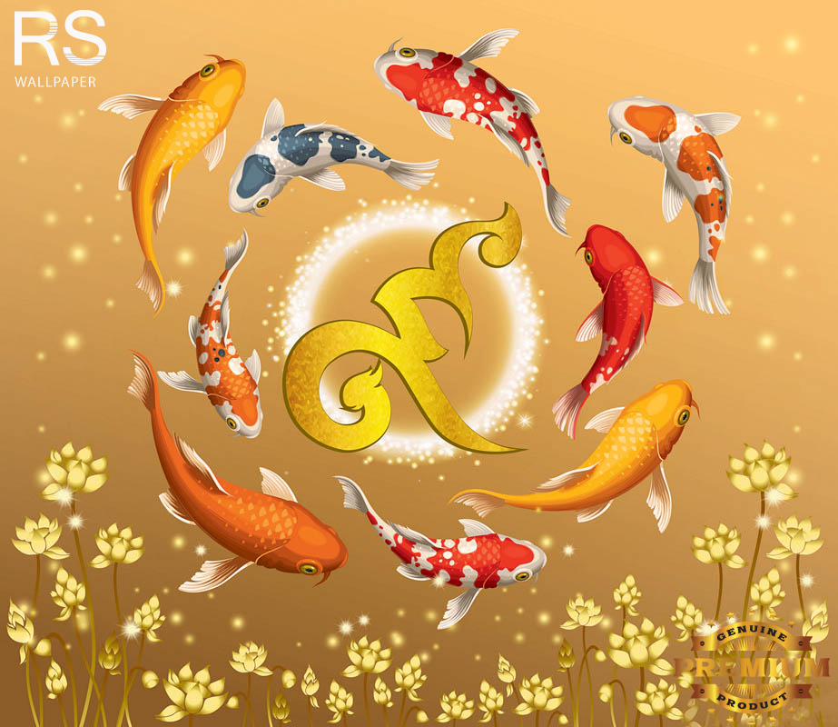 วอลเปเปอร์ ภาพฮวงจุ้ย ปลาคราฟ J-PREMIUM(สั่งผลิต)