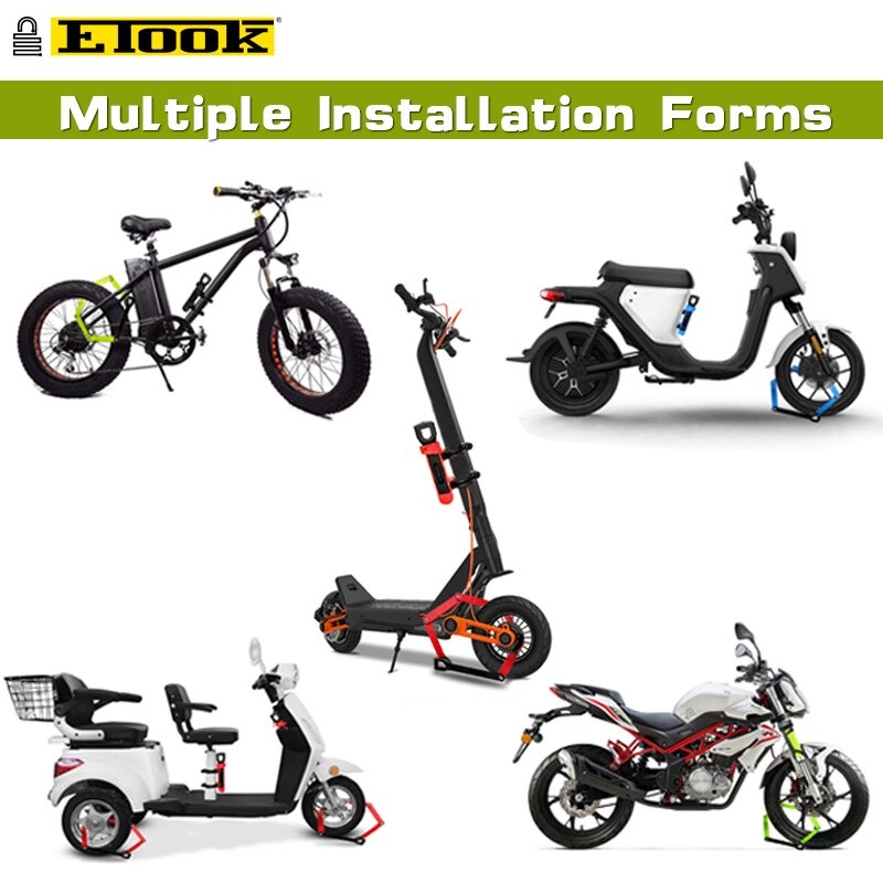 สายล็อคจักรยานแบบพับได้ ตัดไม่ขาด ยี่ห้อ ETOOK รุ่น ET490S ET490S