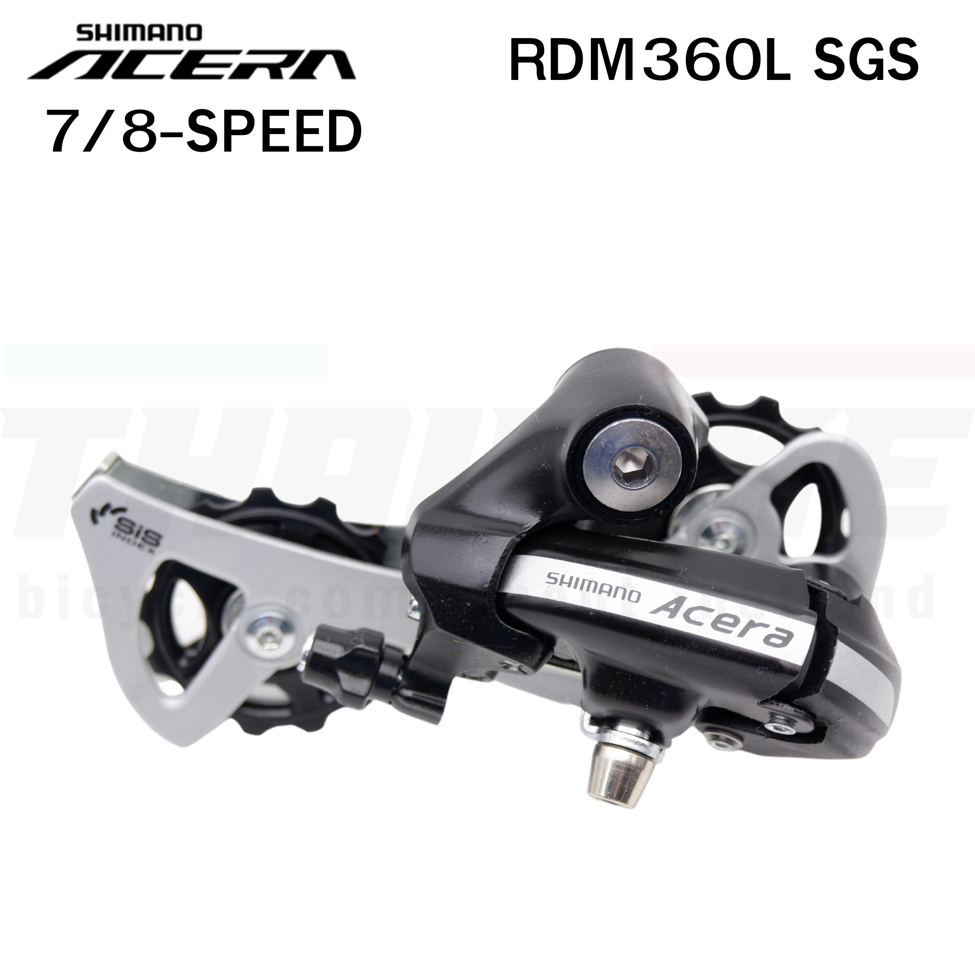 ตีนผีจักรยานเสือภูเขา SHIMANO ACERA, RDM360L, SGS, 8-SPEED