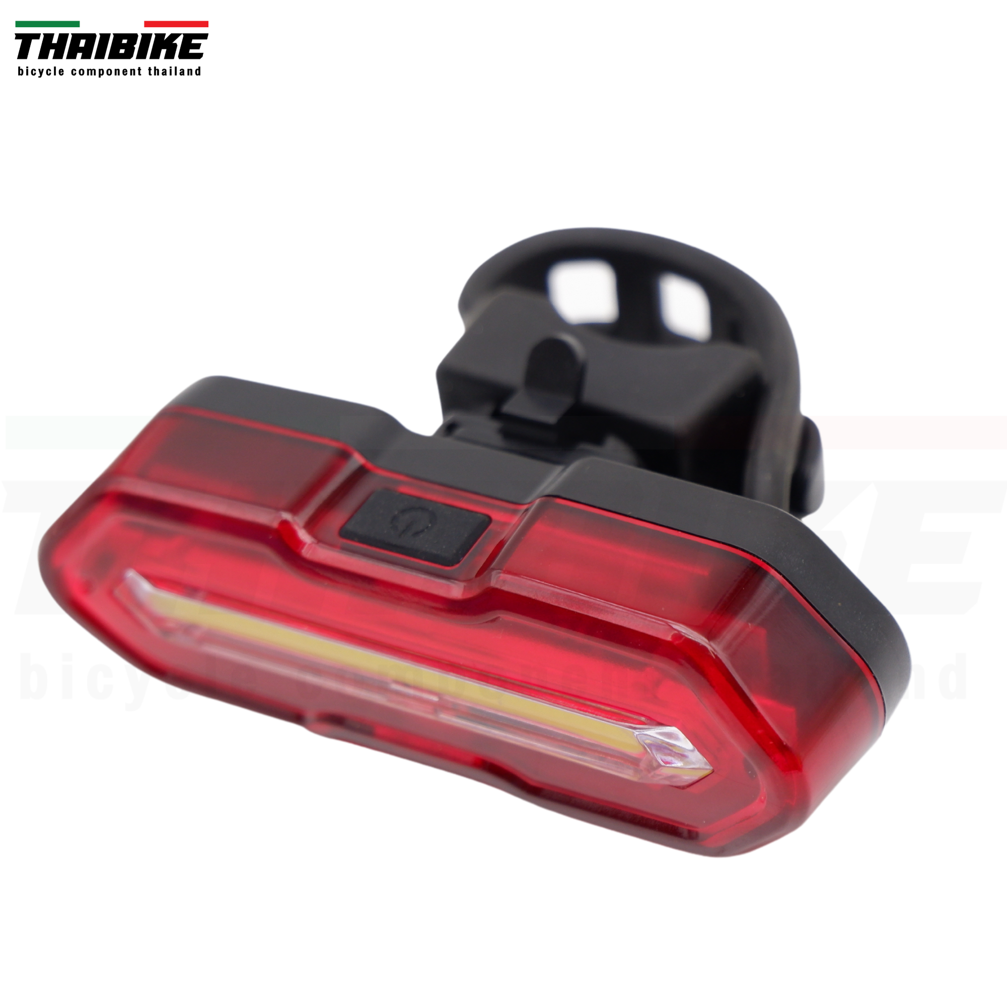 ไฟท้ายจักรยานเสือหมอบ เสือภูเขา THAIBIKE SOLDIER สีขาวแดง สีแดงน้ำเงิน