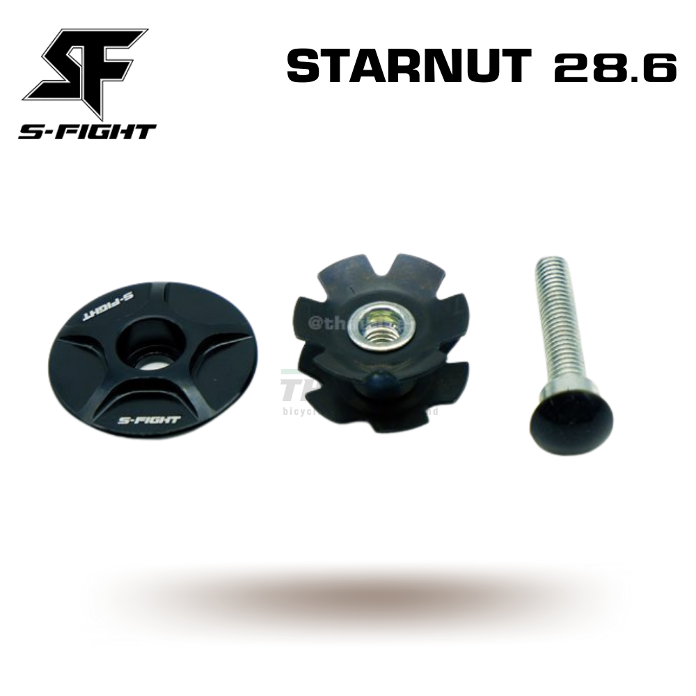 สตาร์นัท S-FIGHT ใส่คอจักรยาน STAR NUT แบบอลูมิเนียม สำหรับคอ 28.6