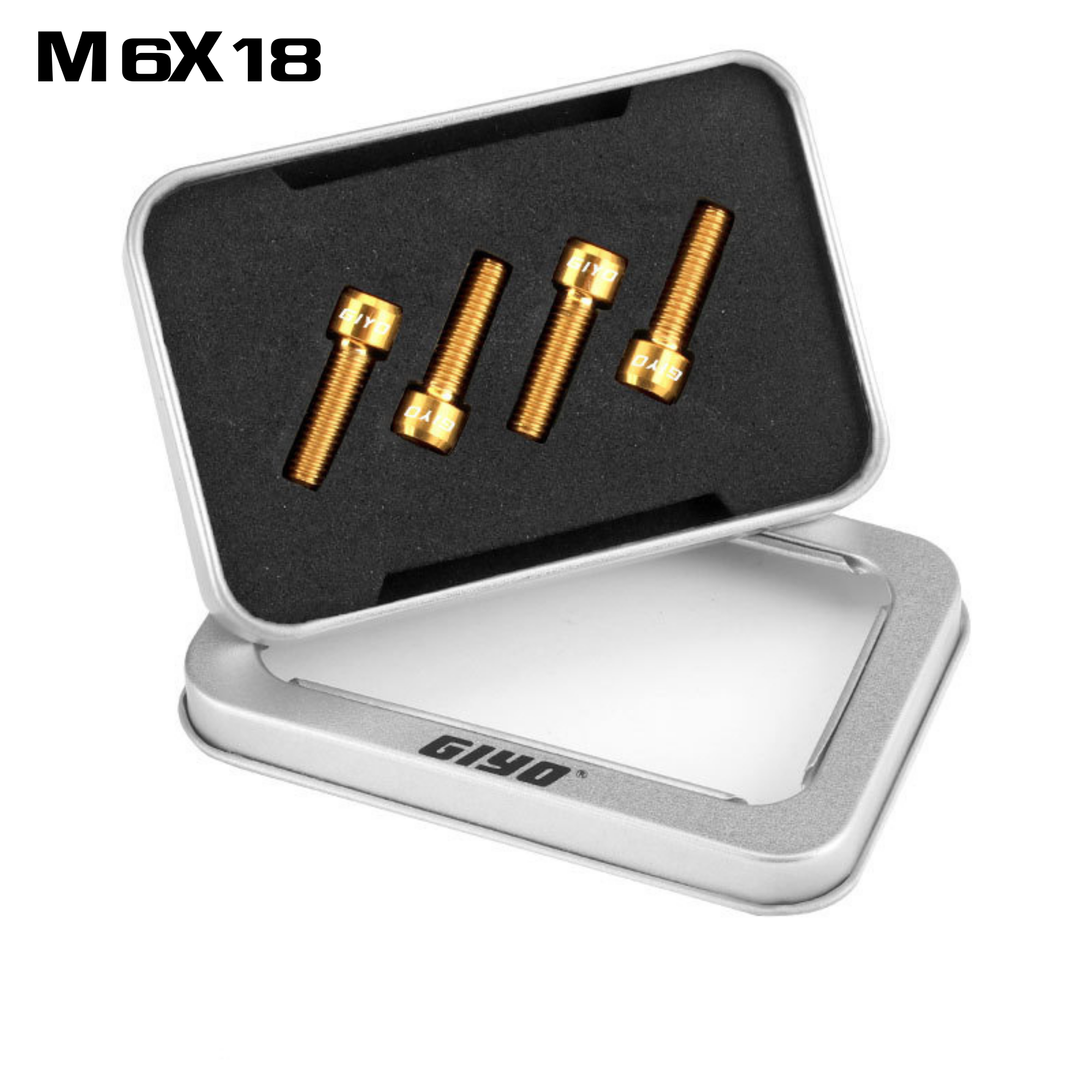 น็อตไทเทเนี่ยมใส่จักรยาน GIYO M6X18 M6X20 TC4 titanium alloy