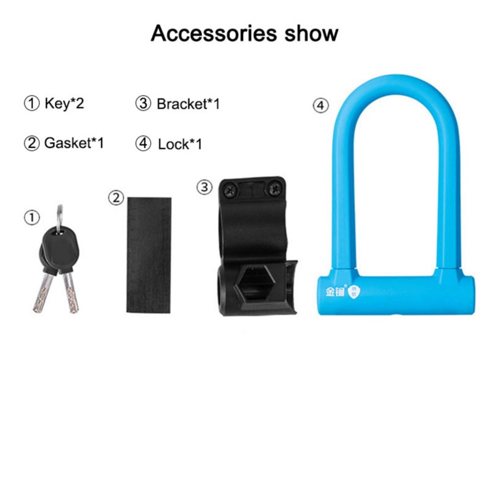 สายล็อคจักรยานแบบ ULOCK ยี่ห้อ JINJIAN