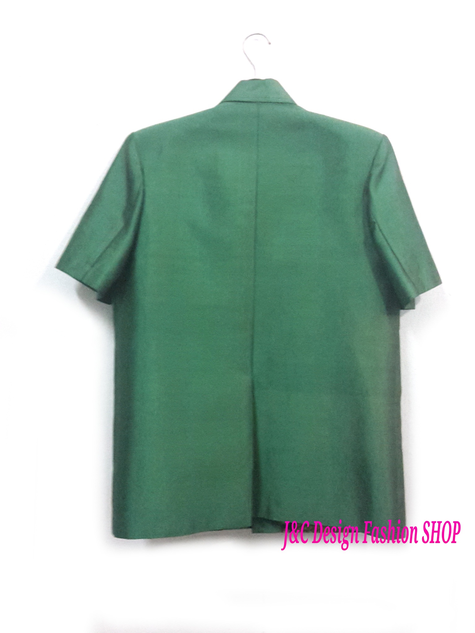 เสื้อสูทชายไหมแท้สีปีกแมลงทับ เสื้อสูทชายไหมแท้ สูทผ้าไทยชาย ซาฟารีผ้าไทยชาย สูทผ้าไหมสีปีกแมลงทับ