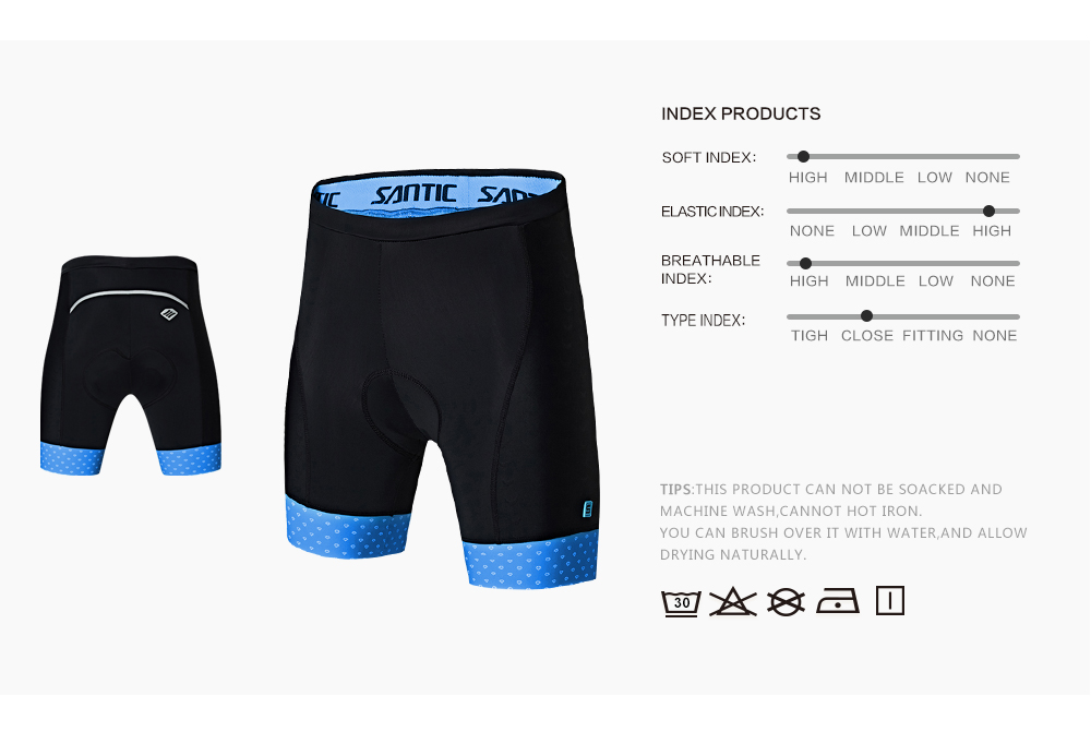 กางเกงปั่นจักรยาน SANTIC C05082 จักรยาน