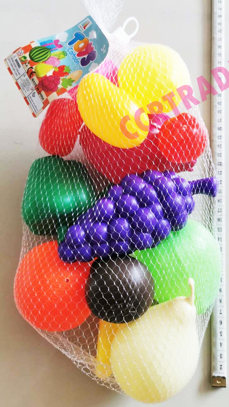 ชุดผักผลไม้โมเดลเสริมทักษะถุงตาข่ายใหญ่ 31 ซม.(1x3)