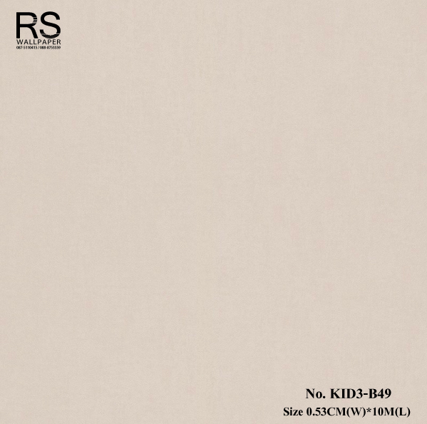 วอลเปเปอร์พื้นสีครีมอ่อน No.KID3-B49