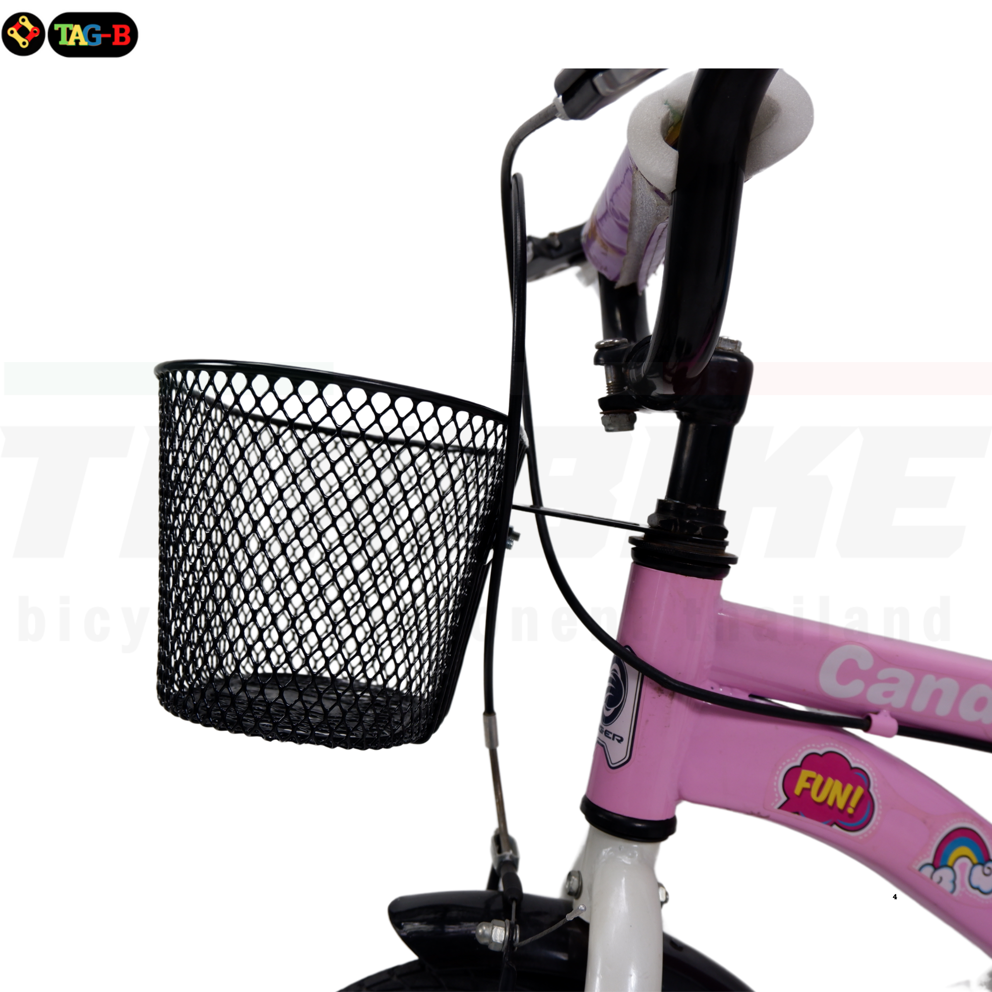 ตะกร้าจักรยานเด็ก ตะกร้ารถเข็นเด็ก แบบเหล็กชุบ