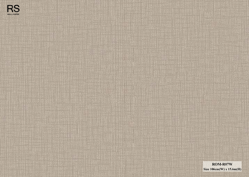 วอลเปเปอร์สีพื้นน้ำตาล ROM-R07W