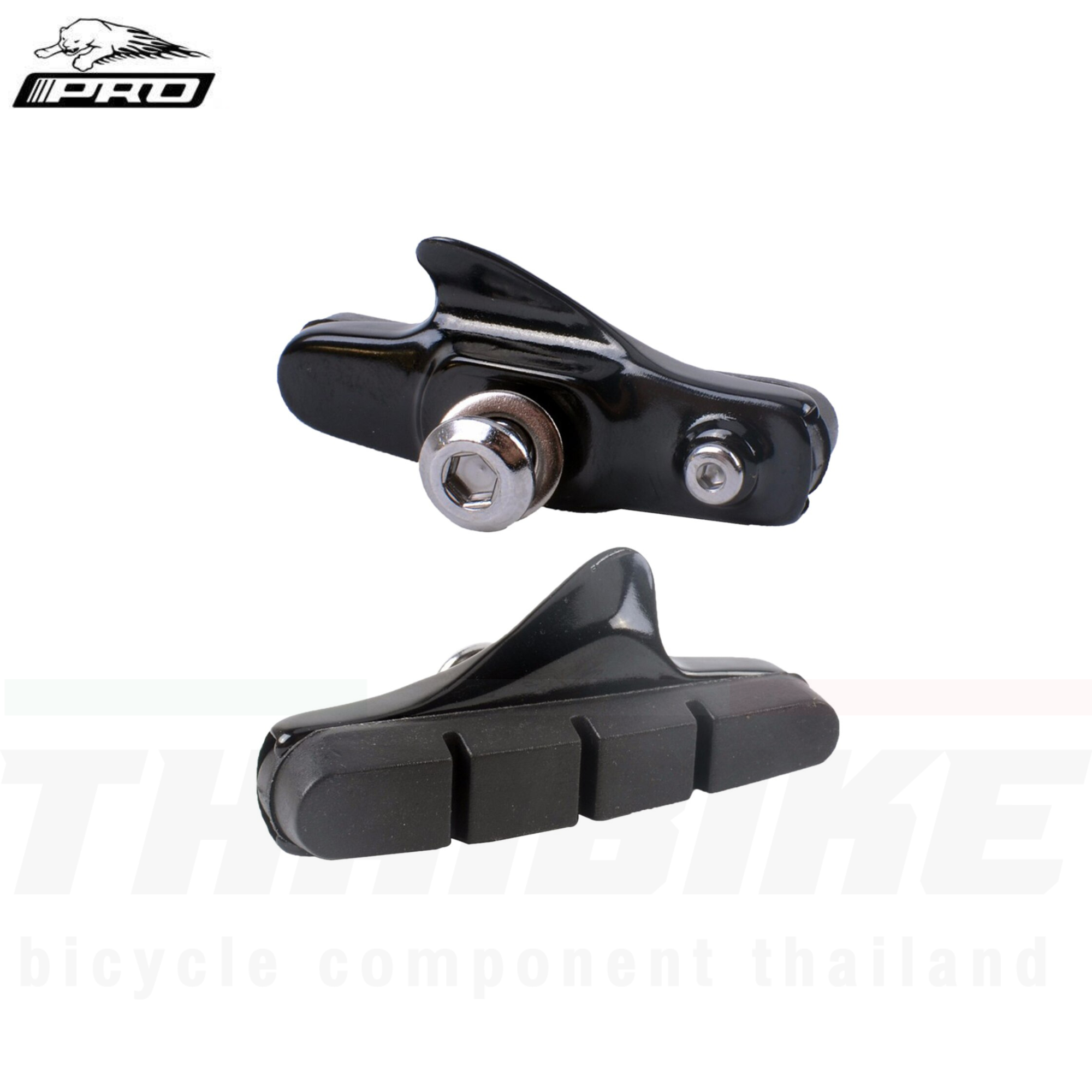 ฝักเบรคพร้อมยางเบรคจักรยานเสือหมอบ ยี่ห้อ PRO ยางเบรคจักรยานเสือหมอบ