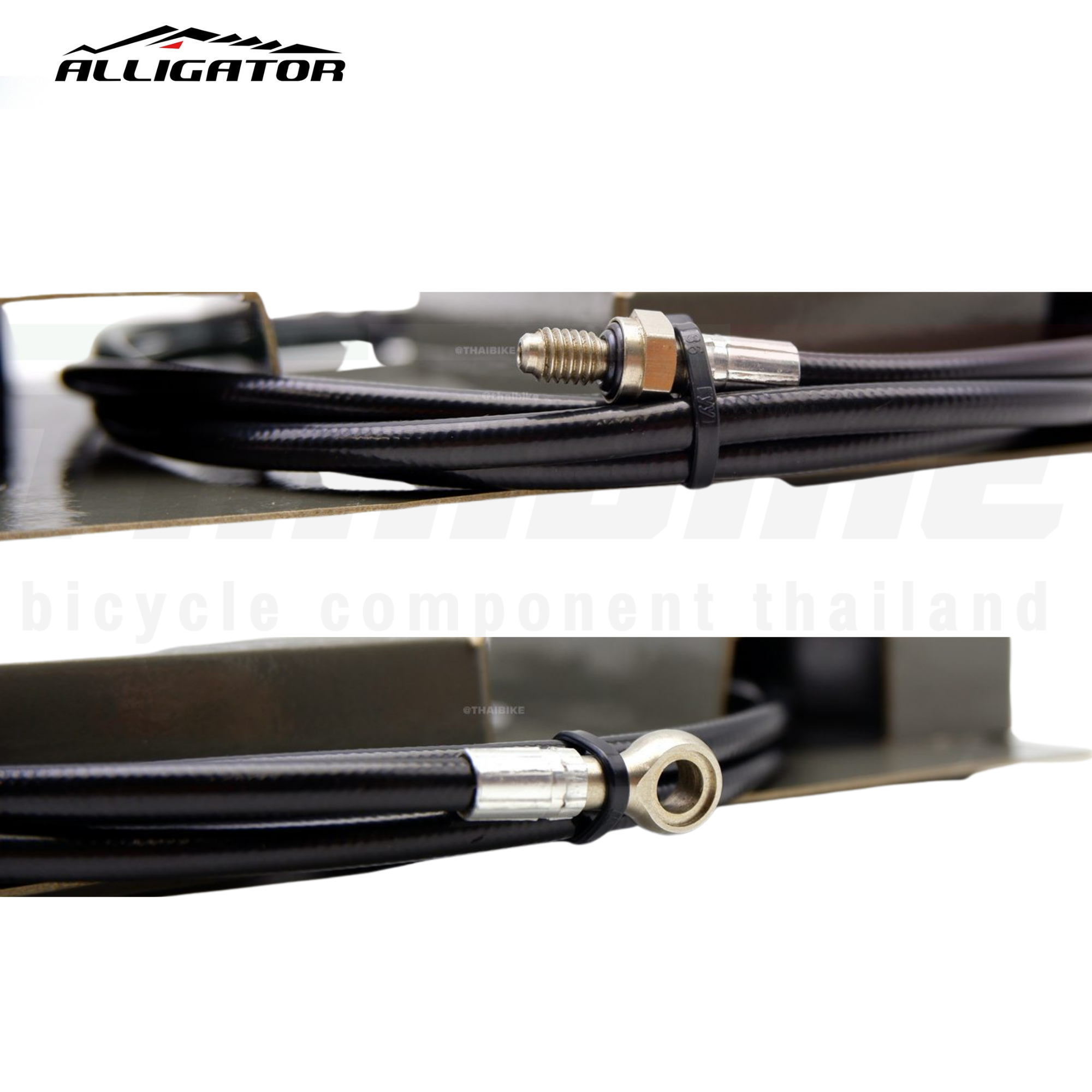 สายดิสเบรคน้ำมันจักรยานพร้อมชุดตาไก่ Alligator UL001/UL004 Hydraulic
