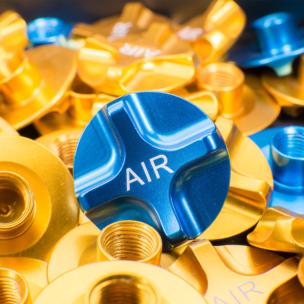 ฝาปิดวาล์วสูบลมโช๊คจักรยานแบบ CNC THAIBIKE ฝาปิดโช๊ค