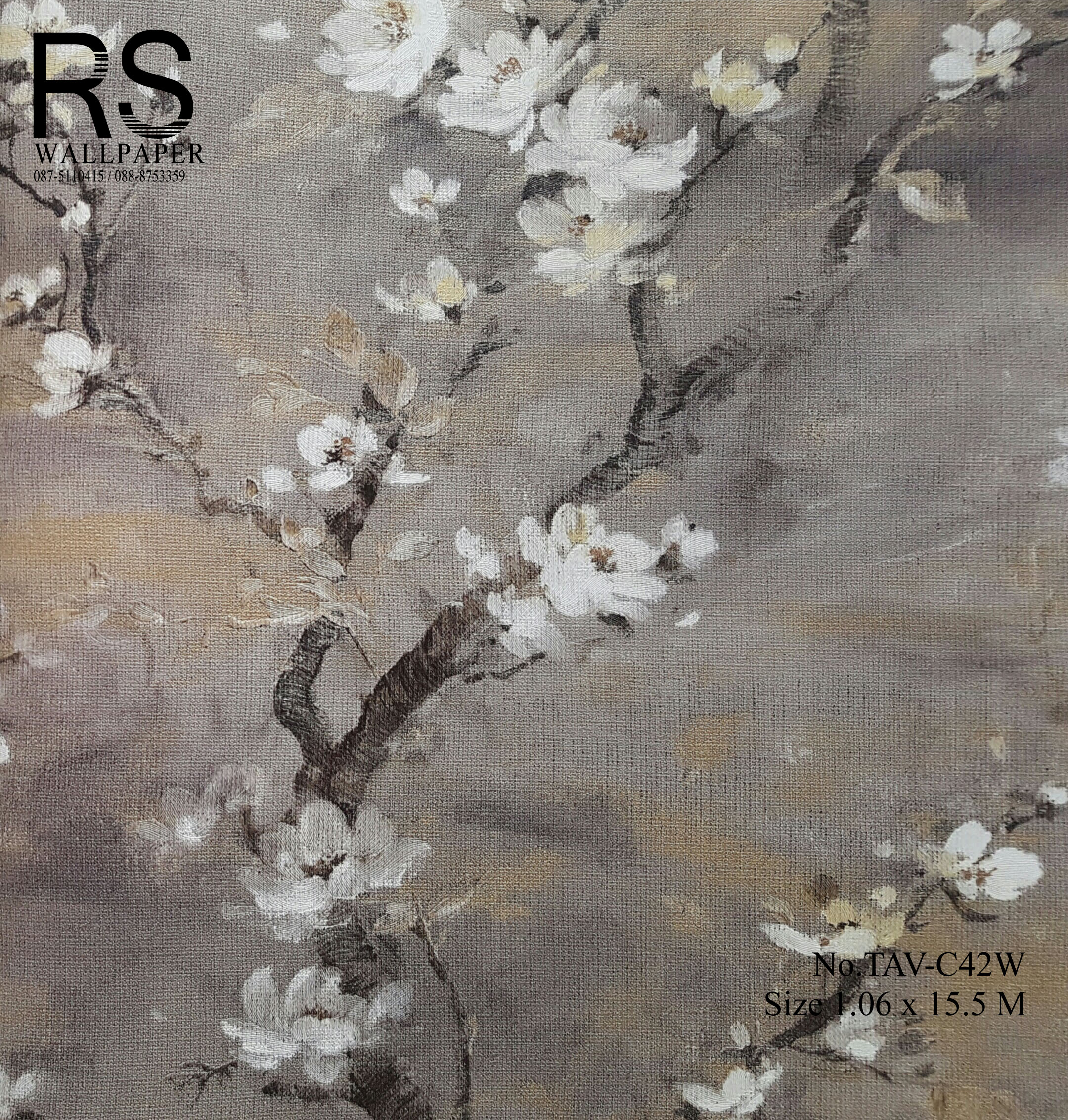 วอลเปเปอร์ลายดอกไม้ TAV-C42W