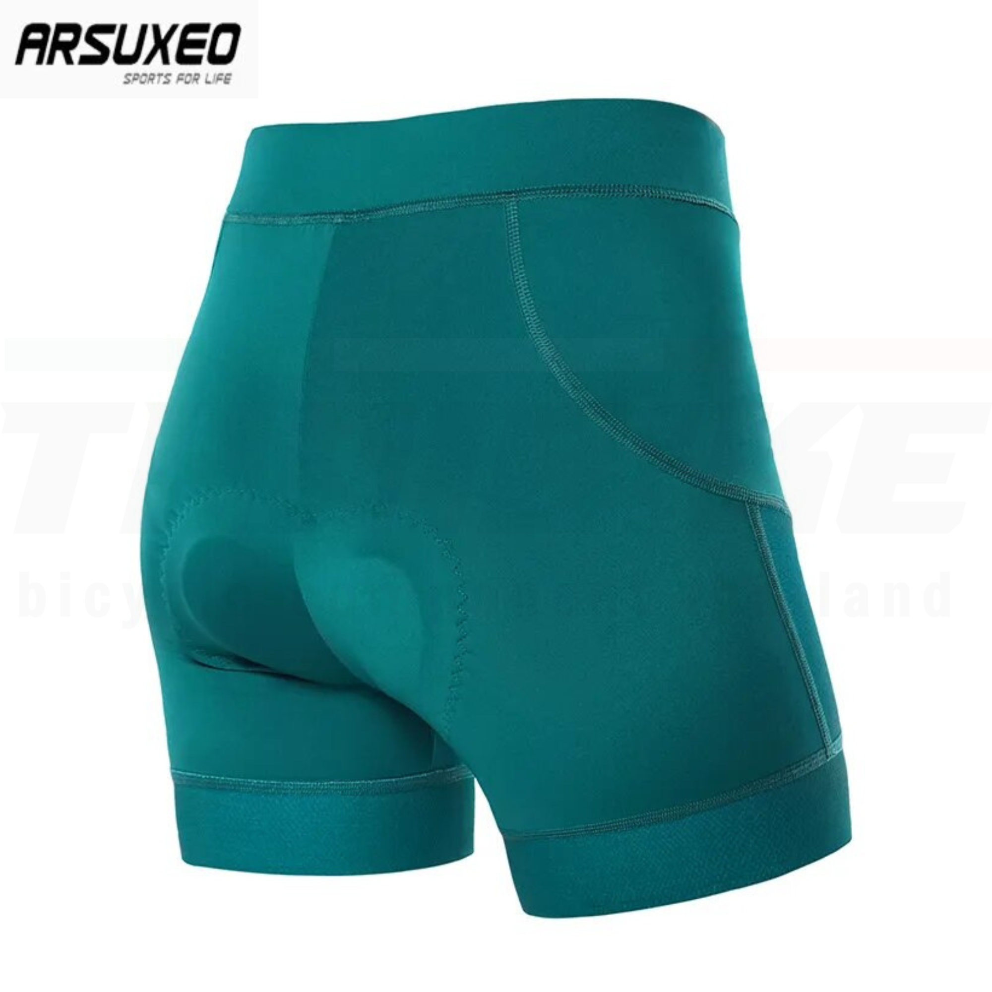 ผู้หญิง กางเกงปั่นจักรยานขาสั้นเป้า 5D ยี่ห้อ ARSUXEO ขาเลเซอร์คัท