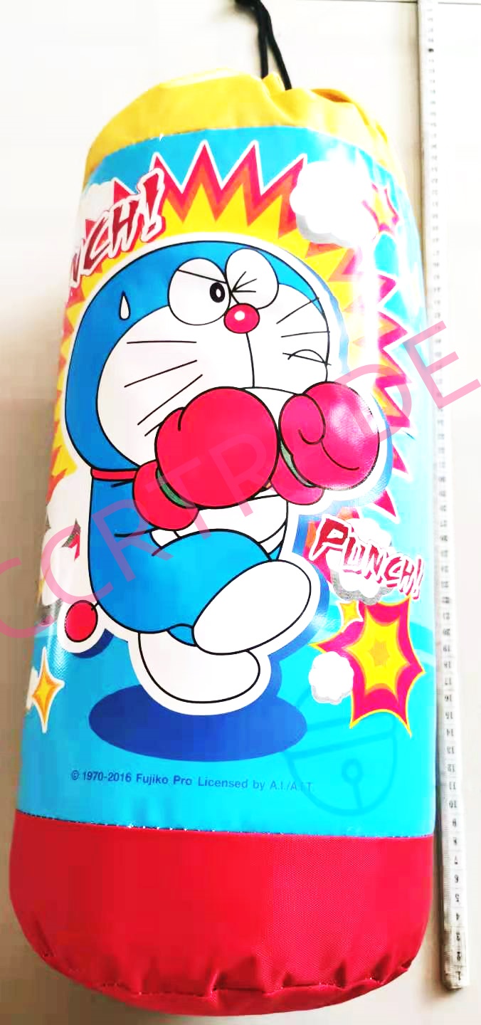 ชุดชกมวยใหญ่โดราเอม่อน+นวมถุงตาข่าย 17.5x47 ซม.(ลิขสิทธิ์แท้)(1x3)