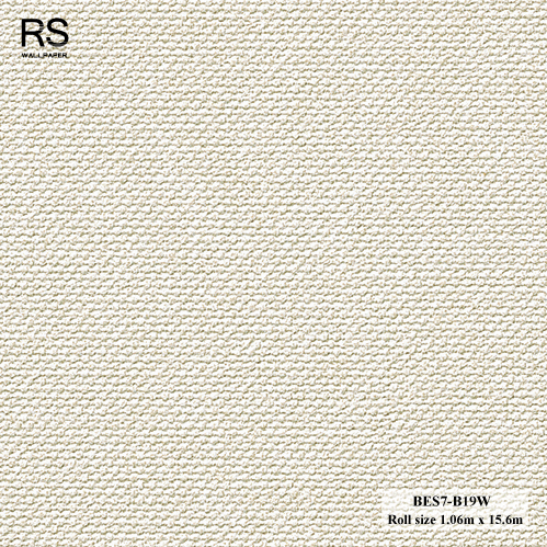 วอลเปเปอร์ ลายผ้าพื้นสีน้ำตาลอมครีม BES7-B19W