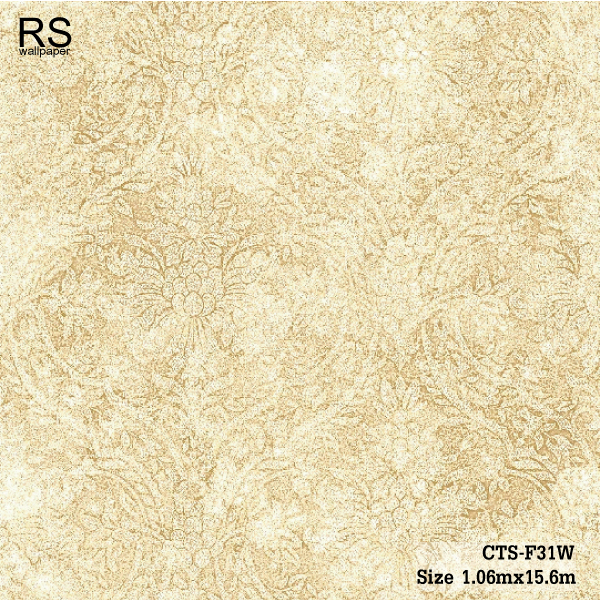 วอลเปเปอร์ ลายหลุยส์คลาสสิค สีน้ำตาลอ่อน CTS-F31W