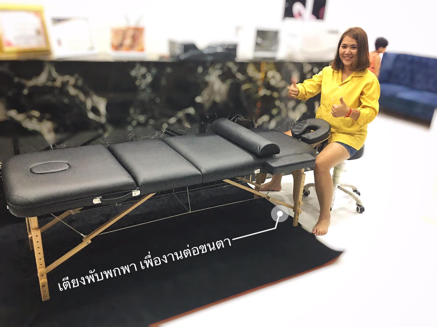 #เตียง3พับรุ่นพิเศษ185*60 cm. เตียงสัก #เตียงนวด #เตียงสปา #เตียงสักลาย #เตียงพกพา #เตียงพับได้ #เตียงนวดนักกีฬา #เตียงจัดกระดูก #เตียงกายภาพบำบัด