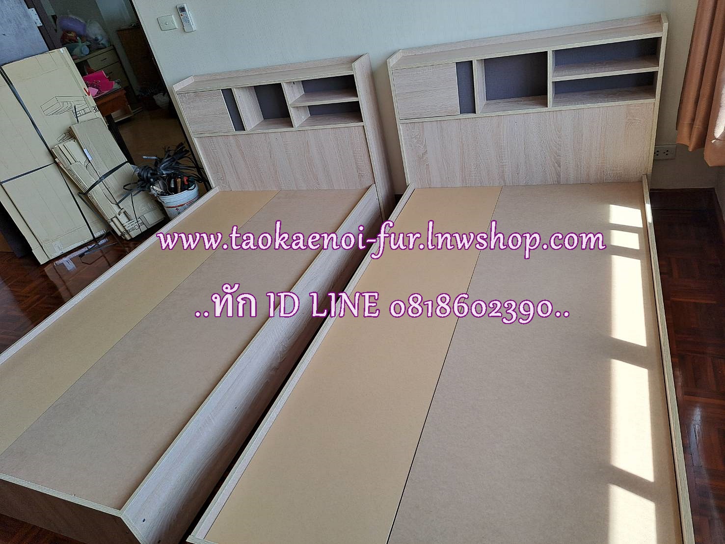 BS-303 เตียงไม้ 3.5 ฟุต