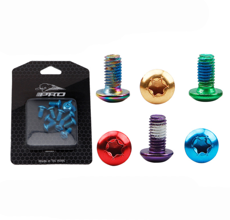 น็อตสเต็มจักรยานสแตนเลส ชุบไทเท ยี่ห้อ IIIPRO ขนาด M5x11.5 M5x16 M6x18 ขาขวด สเต็ม สับจาน ปั้มดิส ใบดิส