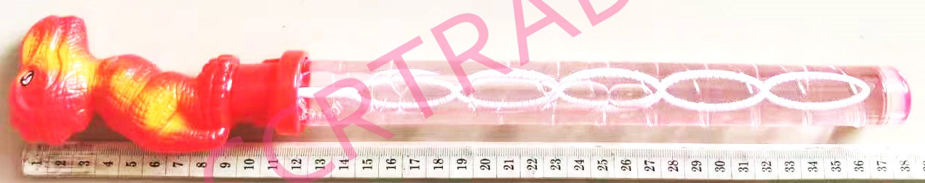 กระบองเป่าฟองไดโนเสาร์สีสดกล่อง 38 ซม.(1x24)