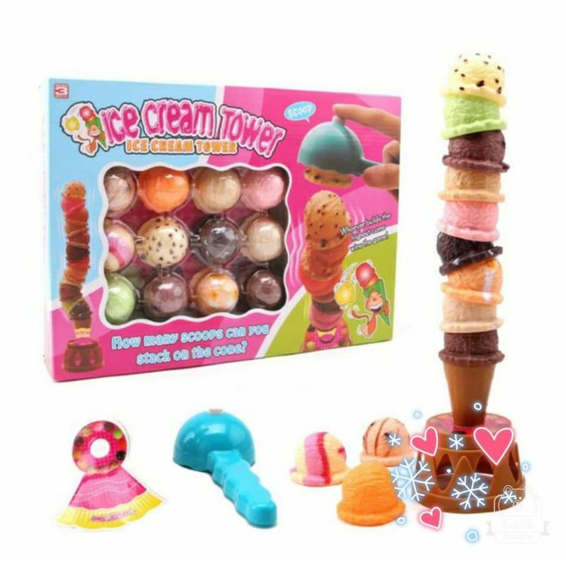 เกมตักไอติม เกมตักไอศครีม icecream tower พร้อมส่งจากไทย