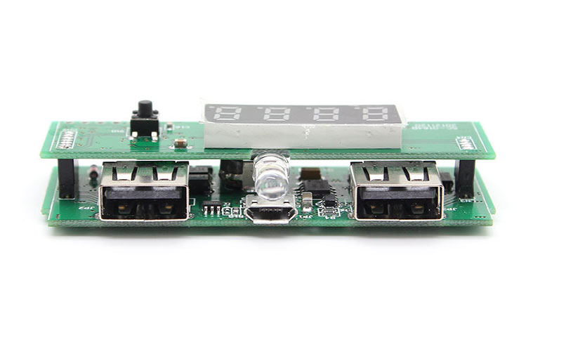 วงจรที่ชาร์ตแบตสํารอง พาวเวอร์แบงค์ 1A/2A วัดกระแส/แรงดันได้ในตัว