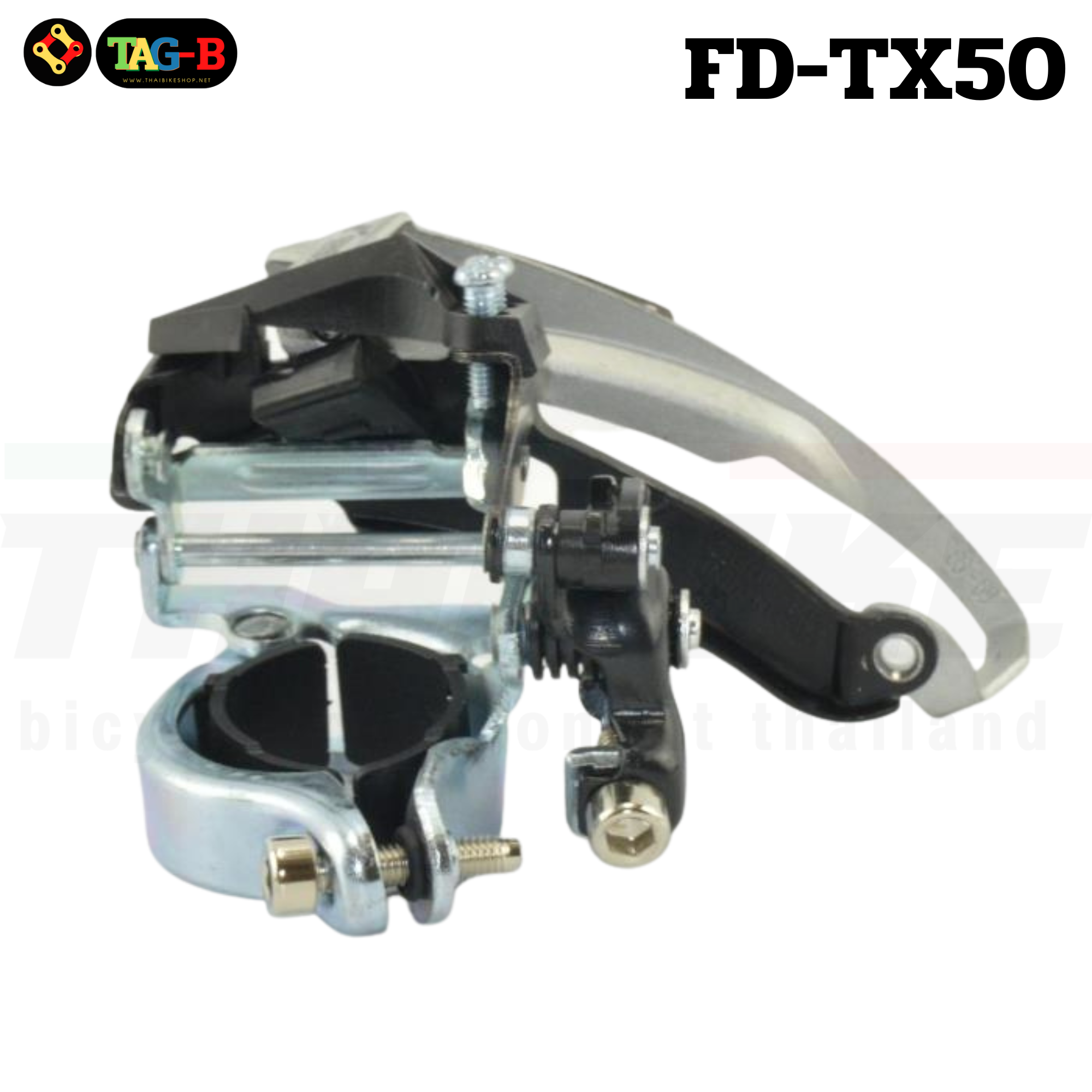 สับจานจักรยาน Shimano Tourney FD-TX50 Mountain Bike Clamp-On Front Derailleur 31.8mm/34.9mm