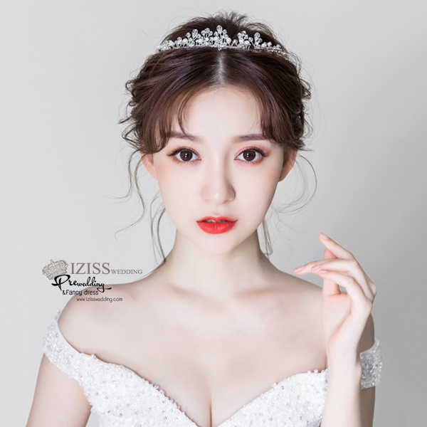 AC015 **พรีออเดอร์**ชุดเทียร่า มงกุฎเพชร ชุดเครื่องประดับเจ้าสาวสวยหรูดุจเจ้าหญิง