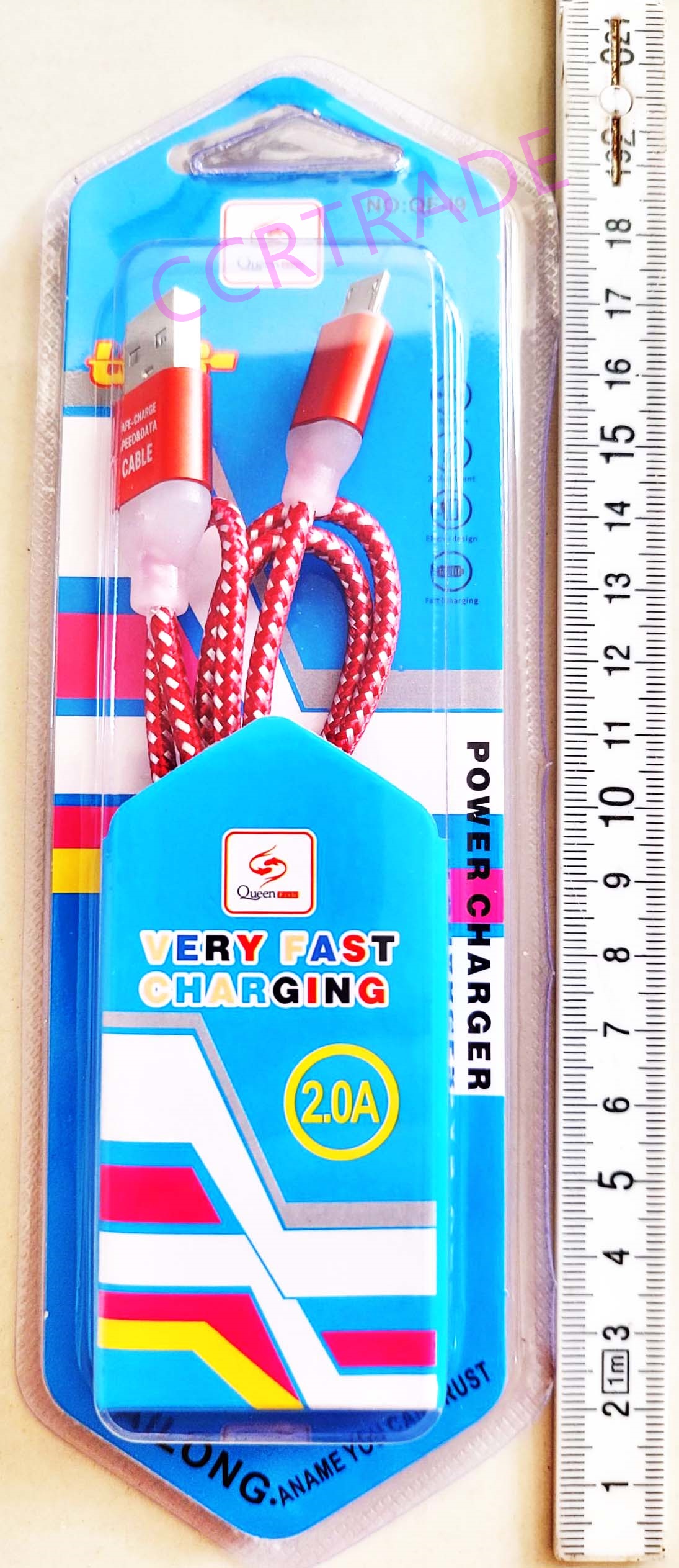 สายชาร์ทซัมซุง 1 ม. มีไฟแผงครอบ 21.5 ซม.