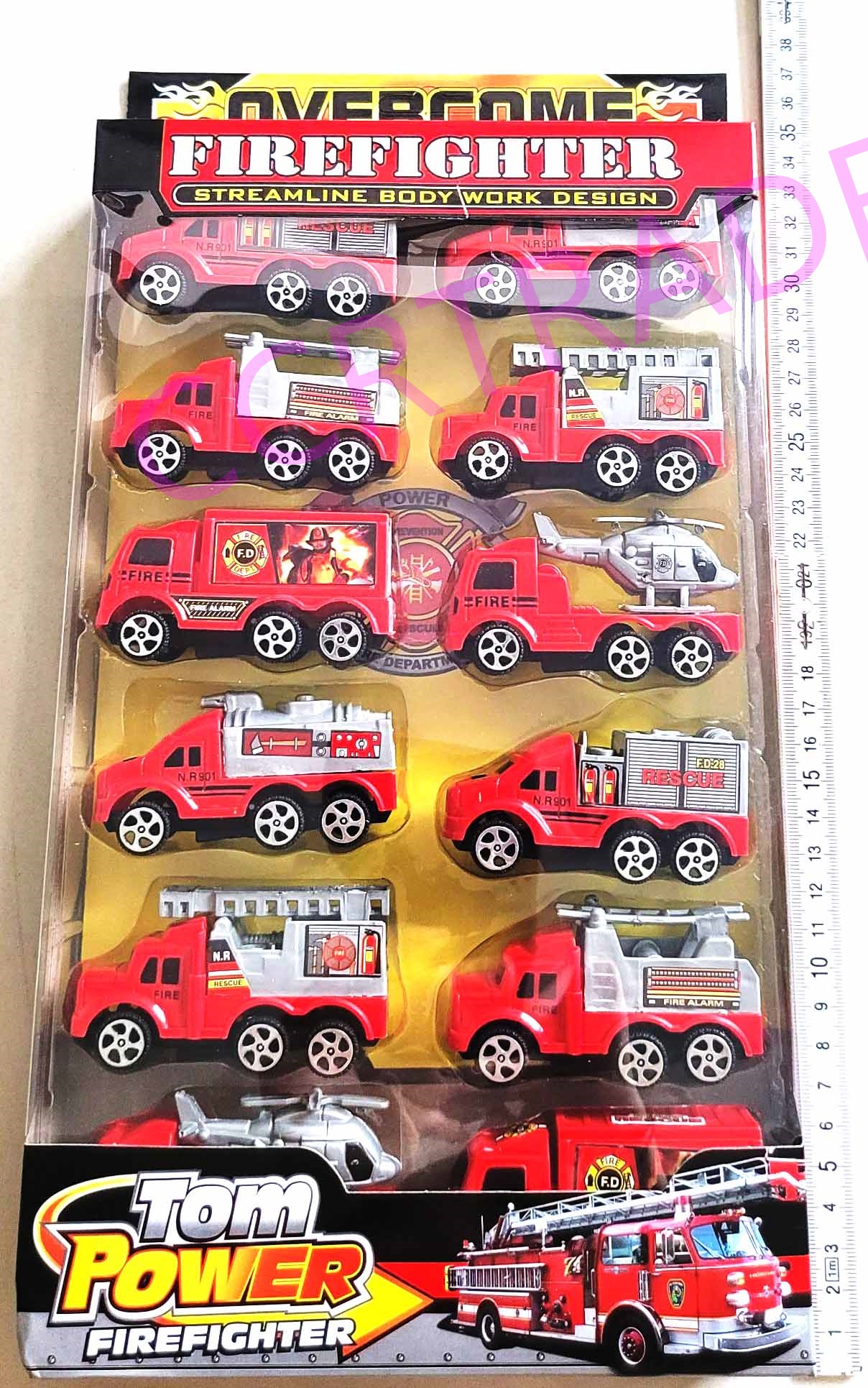 เซ็ทรถโมเดล มีลาน 12 คันกล่อง 19x36 ซม.(1x3)