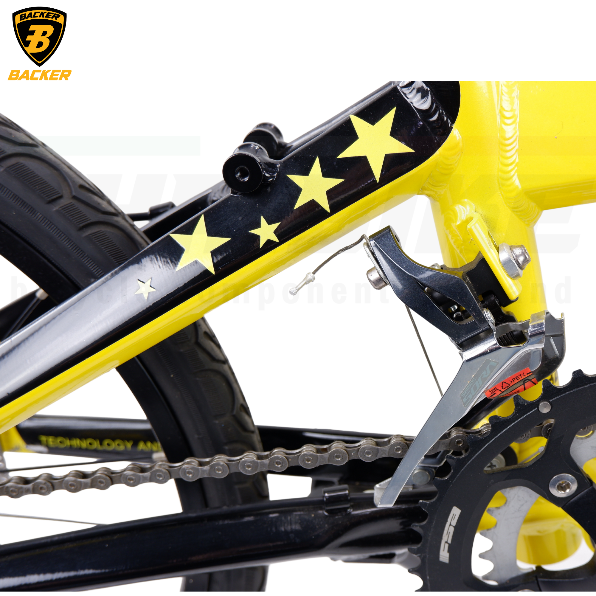 จักรยานพับอลูมิเนียม BACKER รุ่น K200 ขนาด 20 นิ้ว